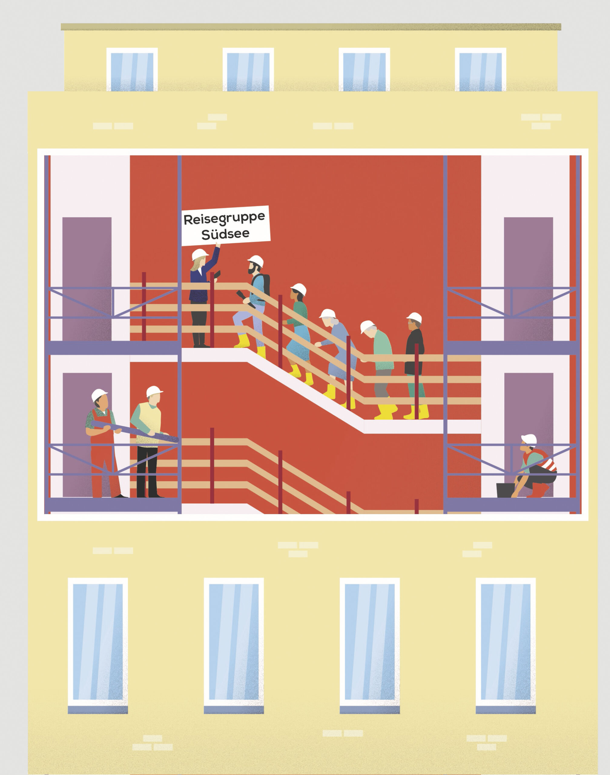 Illustration zum StadtPlan-Artikel "Von Showerpipes und Baustellentouren"