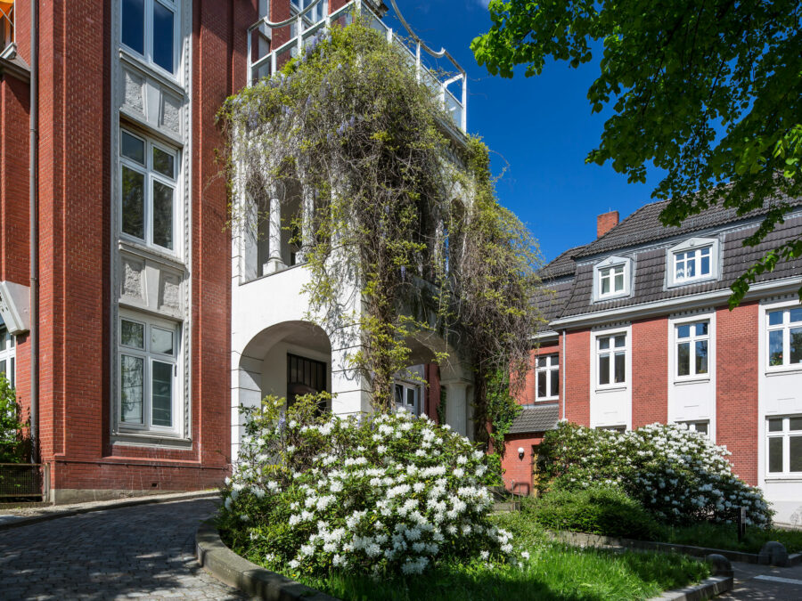 Ehemaliges Krankenhaus Eilbek neben dem Projekt Fritz Barmbek in Hamburg