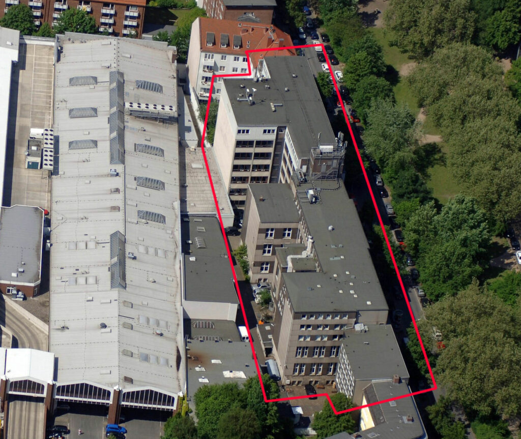 Luftaufnahme des Projekts Goethelofts