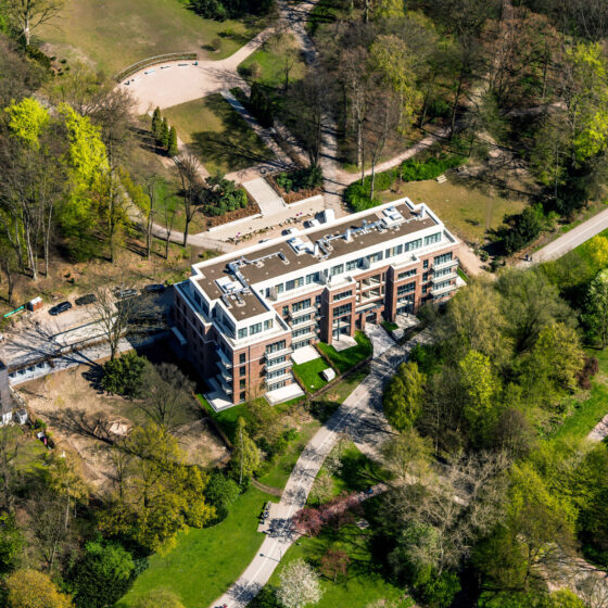 Luftbild der Torhaus Apartments aus dem Jahr 2016