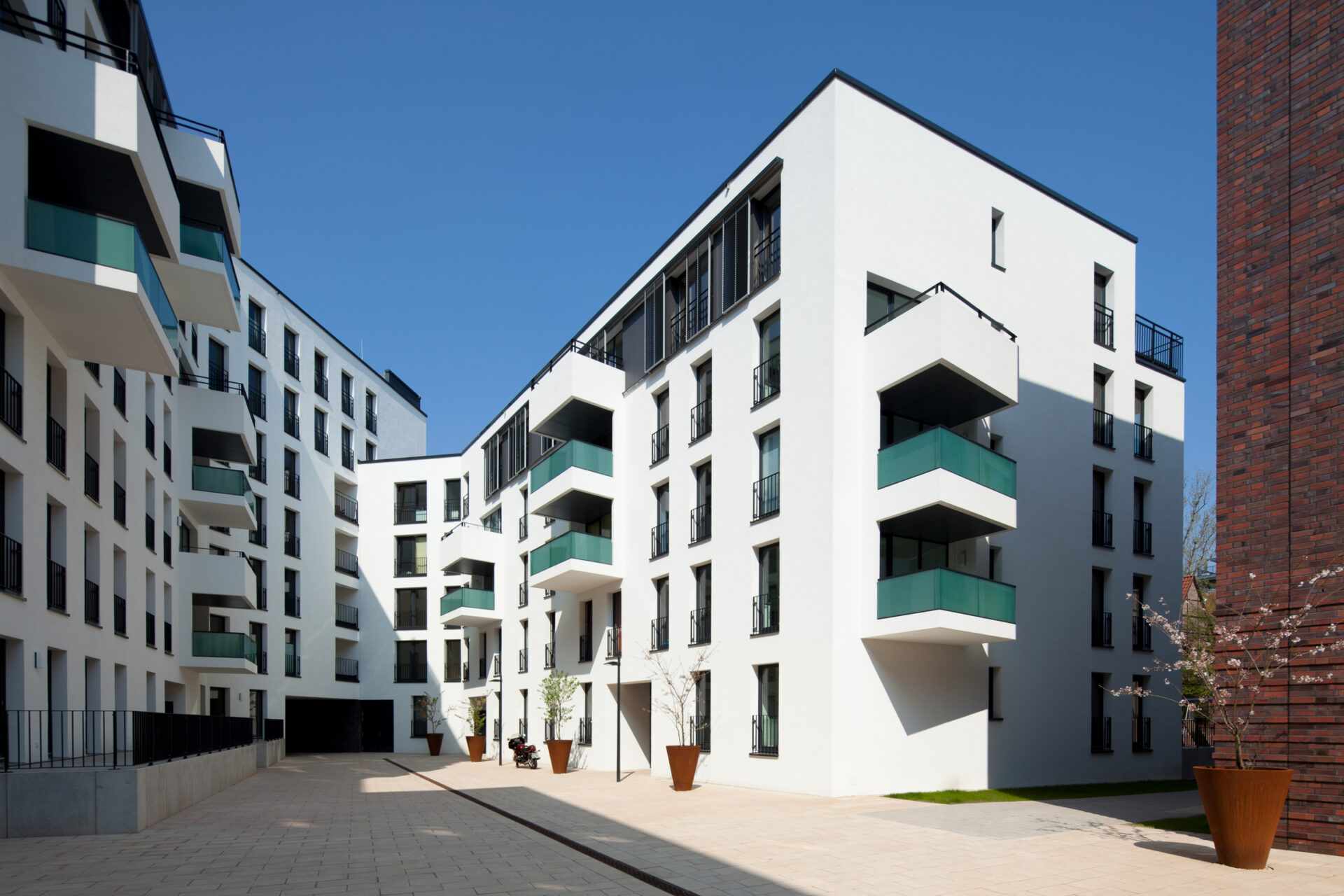 Wohnungsbau des Projektes Wallhöfe in Hamburg