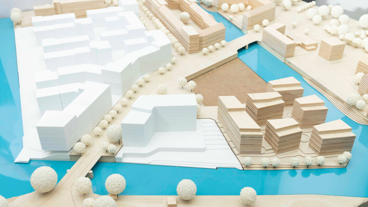 Modell aus dem StadtPlan-Artikel "Nah am Wasser gebaut"