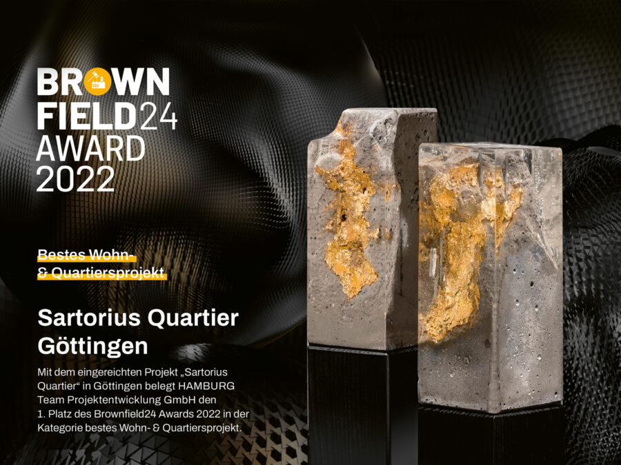 Brownfield Award in Gold für das Sartorius Quartier in Göttingen