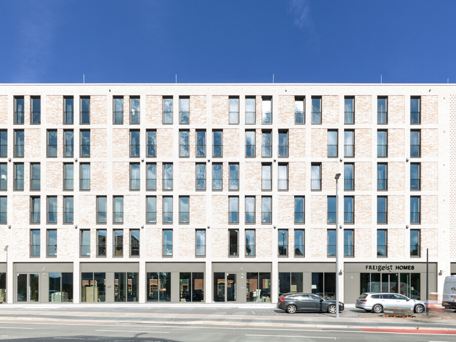 Frontansicht der FREIgeist Smart Apartments in Göttingen