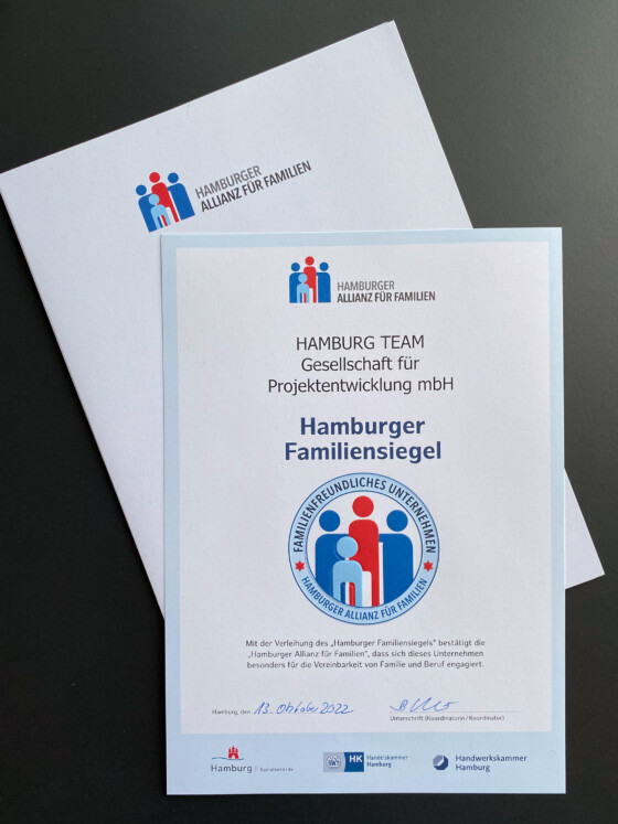 Urkunde Hamburger Familiensiegel