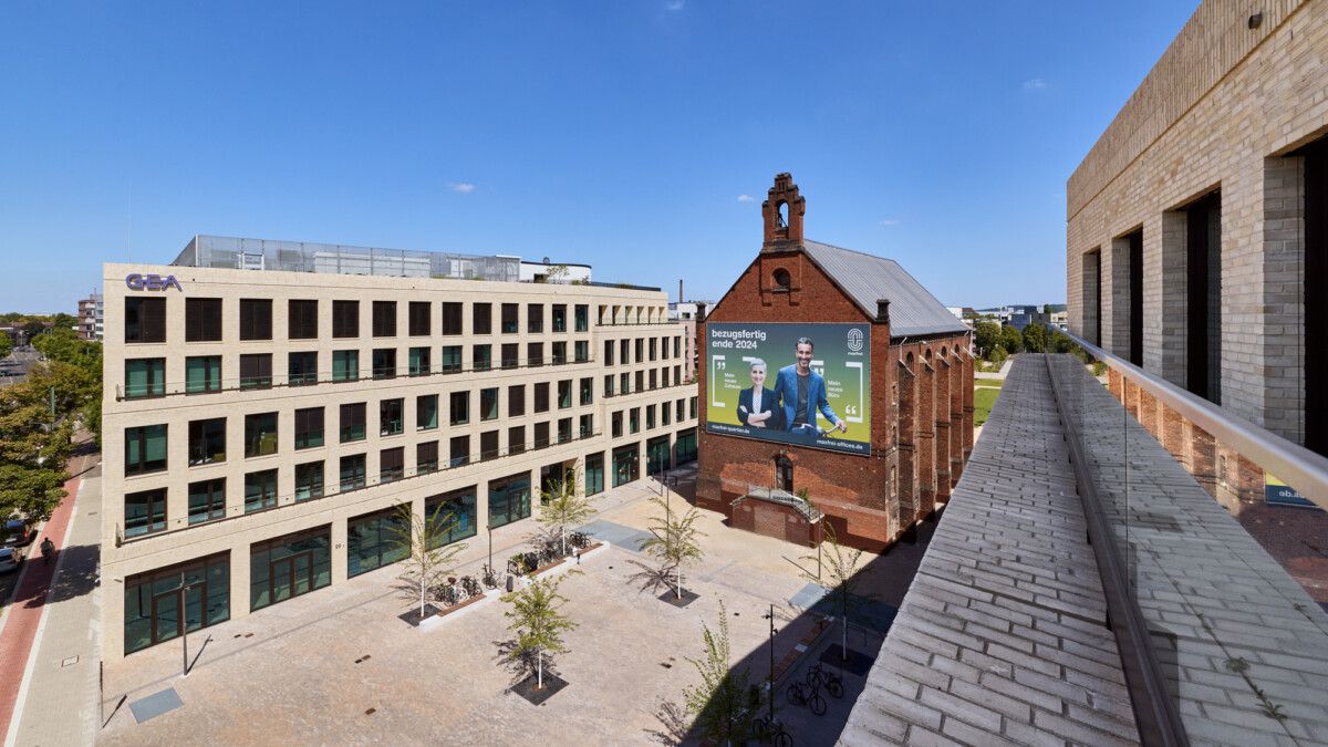 Headquarter der GEA Group auf Baufeld 1 im Quartier maxfrei