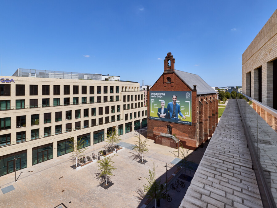 Headquarter der GEA Group auf Baufeld 1 im Quartier maxfrei