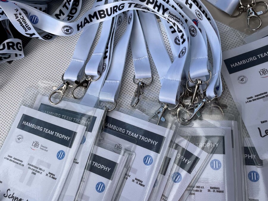 Gebrandete Lanyards der HAMBURG TEAM Trophy