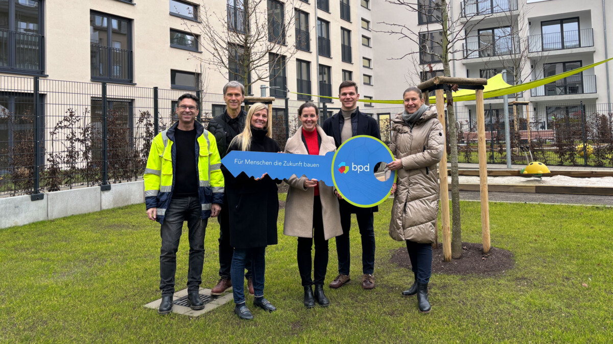 Übernahme vom ersten Bauabschnitt des Projekts Dachgarten Unterbilk von BPD für unseren Fonds HAMBURG TEAM Urbane WohnWerte II