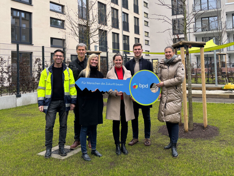 Übernahme vom ersten Bauabschnitt des Projekts Dachgarten Unterbilk von BPD für unseren Fonds HAMBURG TEAM Urbane WohnWerte II