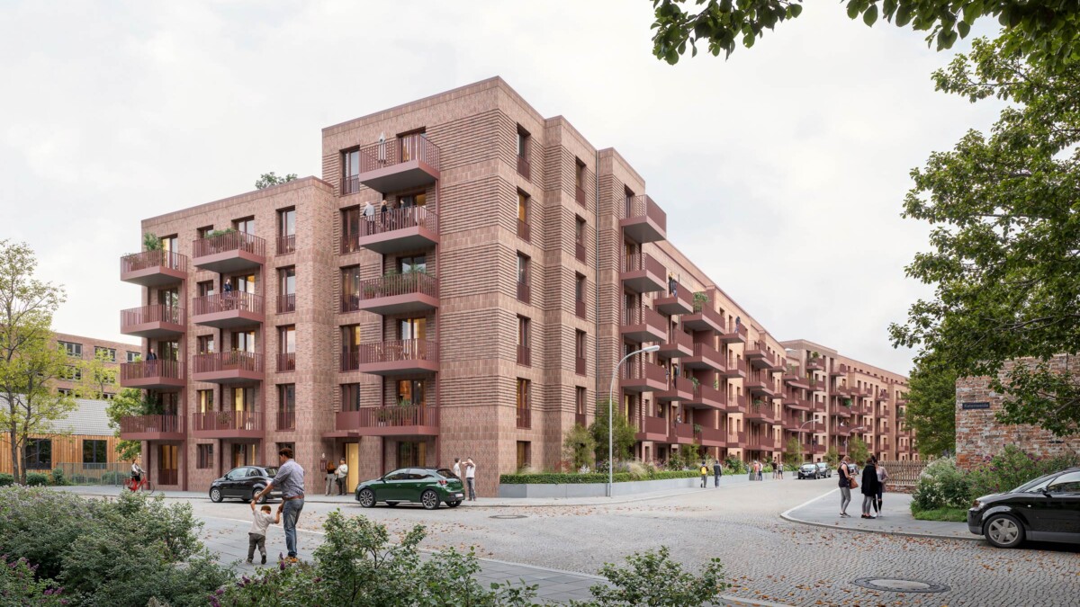 Eckperspektive vom Projekt Uffelnsweg in Hamburg-Veddel